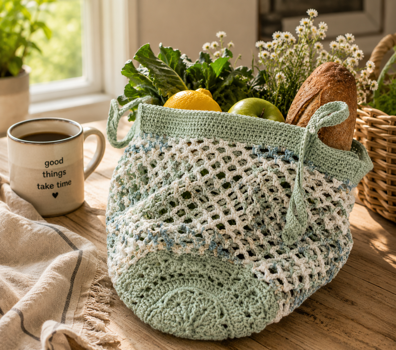 Sakura Market Bag | Eco-Friendly, Lightweight & Stylish Tote