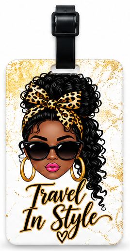 Travel in Style - Glam Girl Luggage Tag