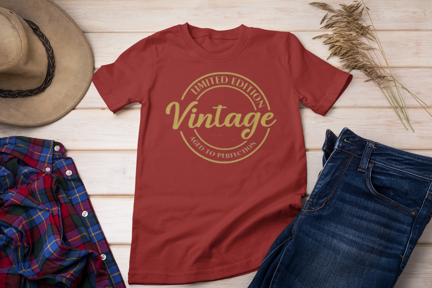 Limited Edition Vintage Aged to Perfection Shirt – Personalized Birthday Tee by Year | Unisex Milestone Gift T-Shirt