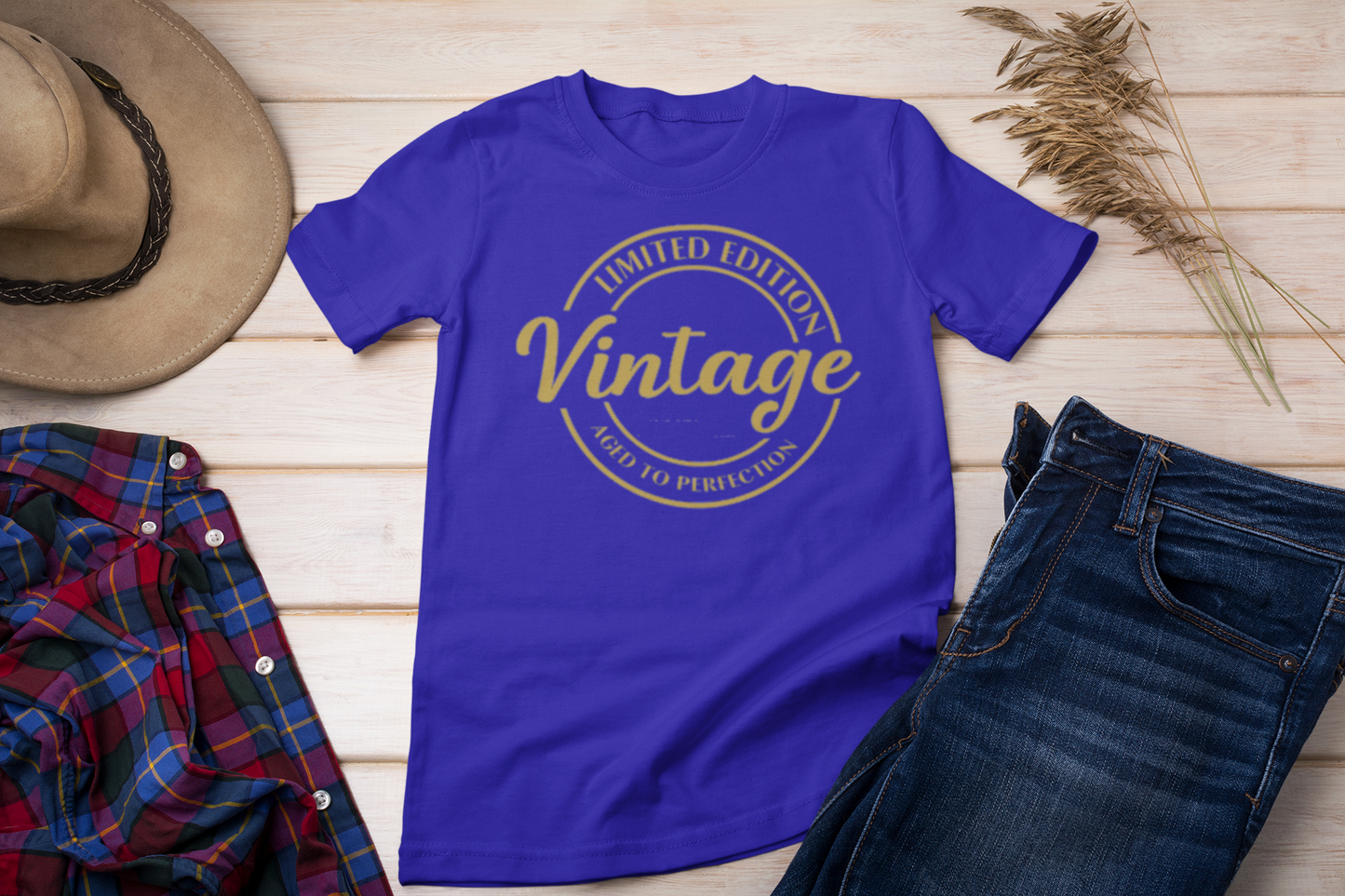 Limited Edition Vintage Aged to Perfection Shirt – Personalized Birthday Tee by Year | Unisex Milestone Gift T-Shirt